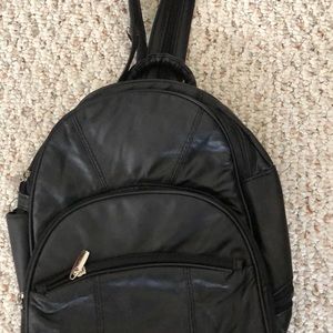 Black Backpack Purse